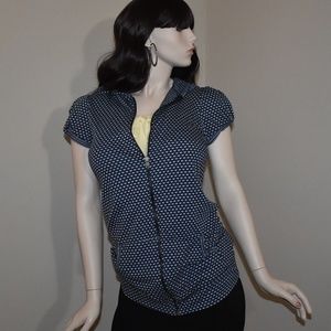 Short Sleeve Zip Front Hoodie